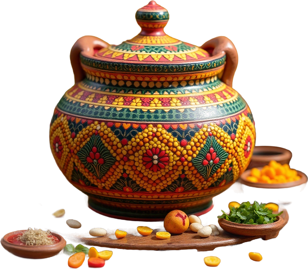 Traditional Indian Pottery and Spices